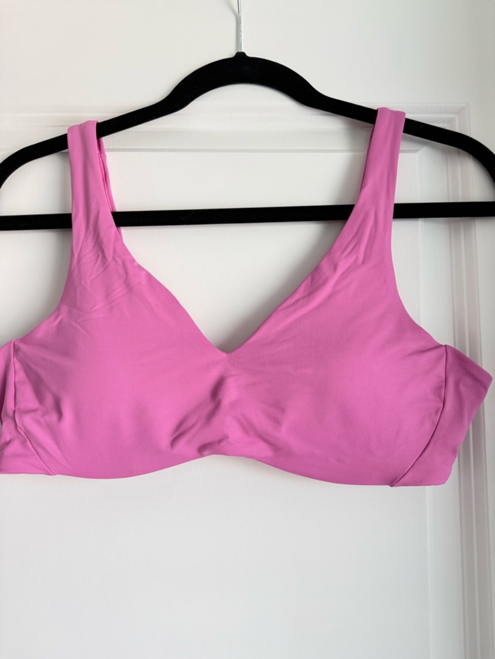 Athleta Hot Pink V-Neck Bikini Top